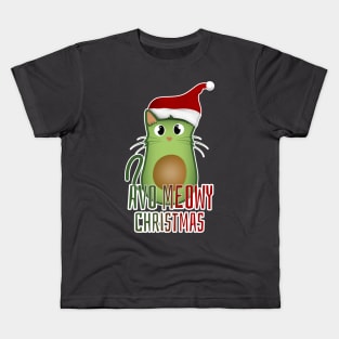 Avo meowy christmas Kids T-Shirt